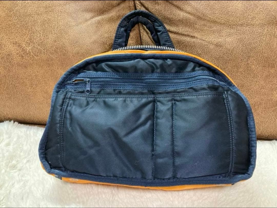 美品☆ ヘッドポーター PORTER ミニボストン バッグ ネイビー 吉田カバン