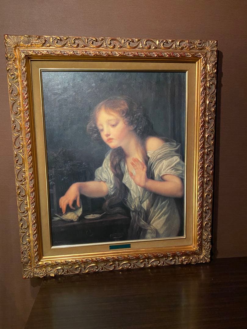 死んだ鳥　肖像画　絵画