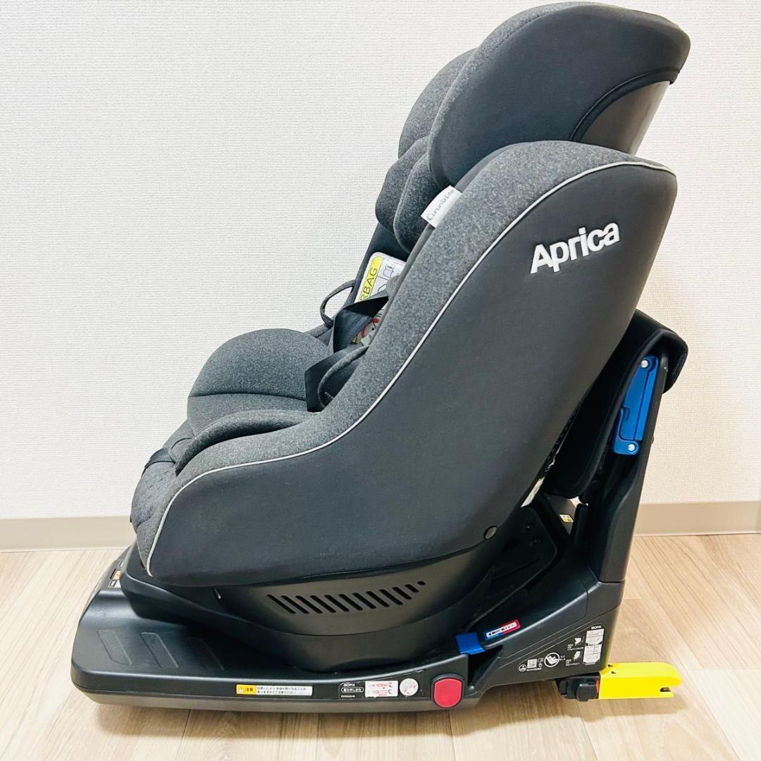 未使用級　Aprica CURURILA LITE ISOFIX 回転式 新生児