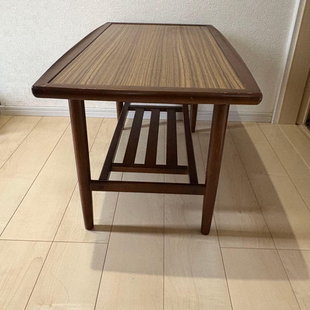 オールドカリモクKarimoku センターテーブル ヴィンテージ 家具 棚付き