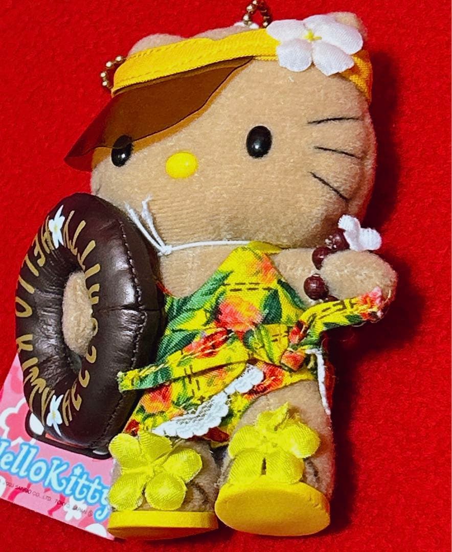 ハローキティ サマーマスコット水着（茶） 日焼け ぬいぐるみ サンリオ