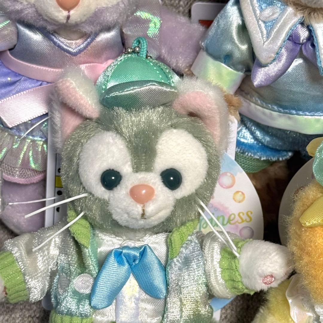 バラ売り不可！東京ディズニーシー　カラフルハピネス　ぬいぐるみバッジ　7体セット