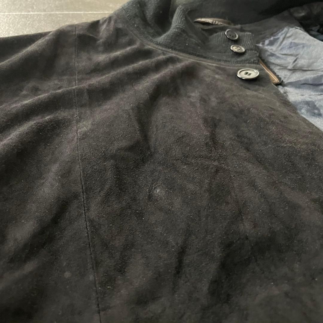 -90's 本革 A-1 suede leather バルスターブルゾン 黒