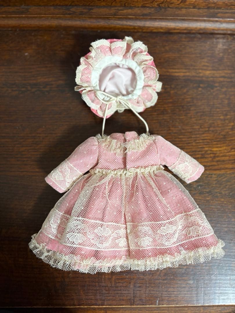 アンティークドール ビスクドール ドレス ボネ レース ドイリー