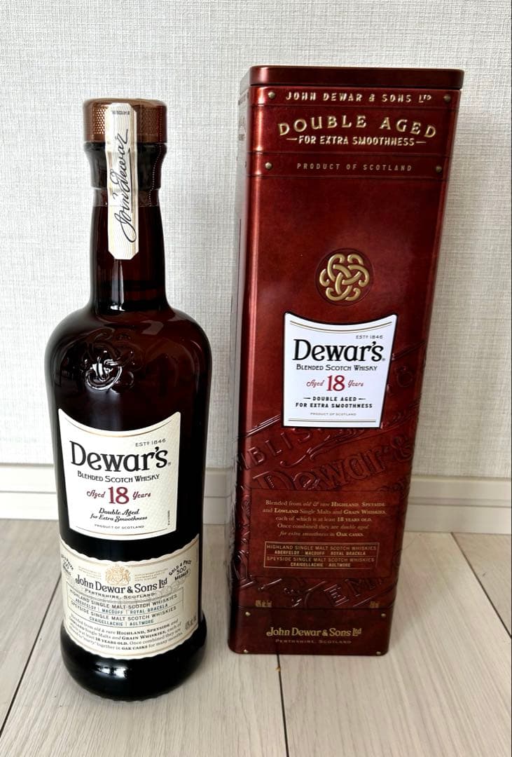 セット販売がお得❗️【新品未開封】Dewar's 18年