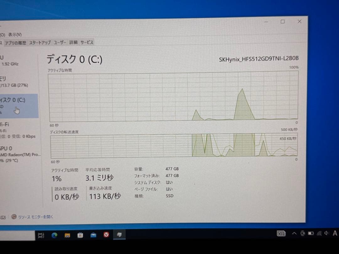 Windowsノート本体 ThinkPad P14s Gen1 16GB/512GB