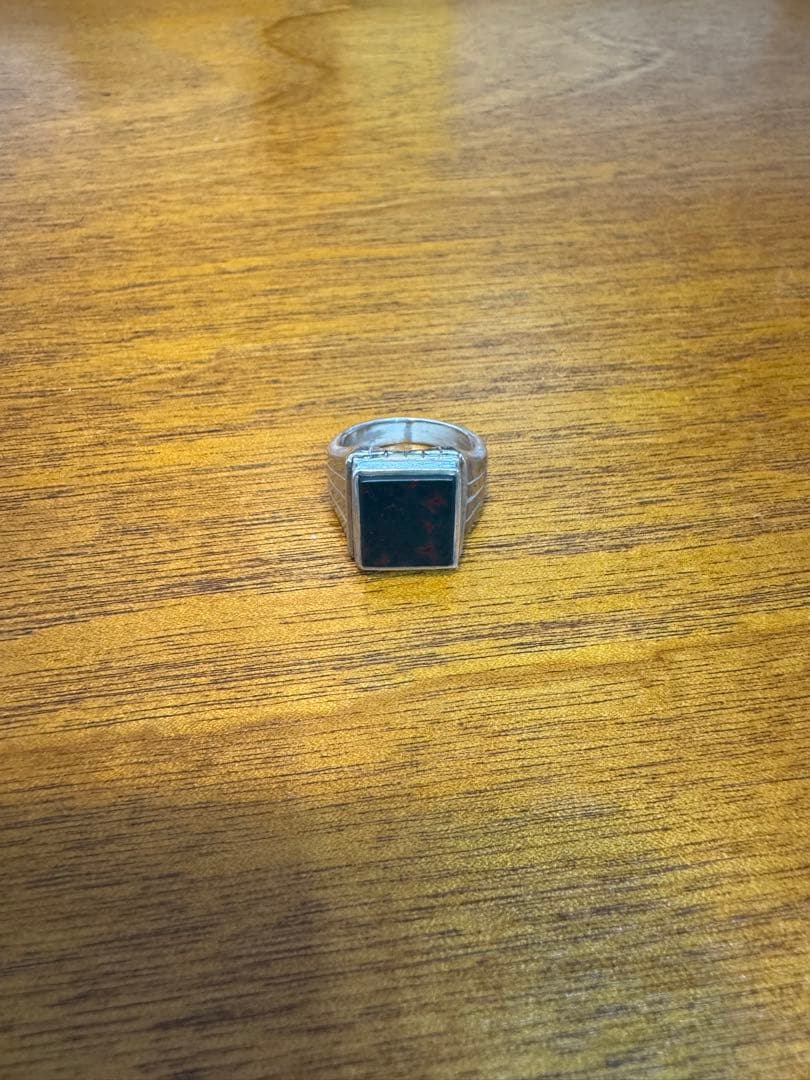 S*r様 ヴィンテージ　ブラッドストーン　シルバーリング