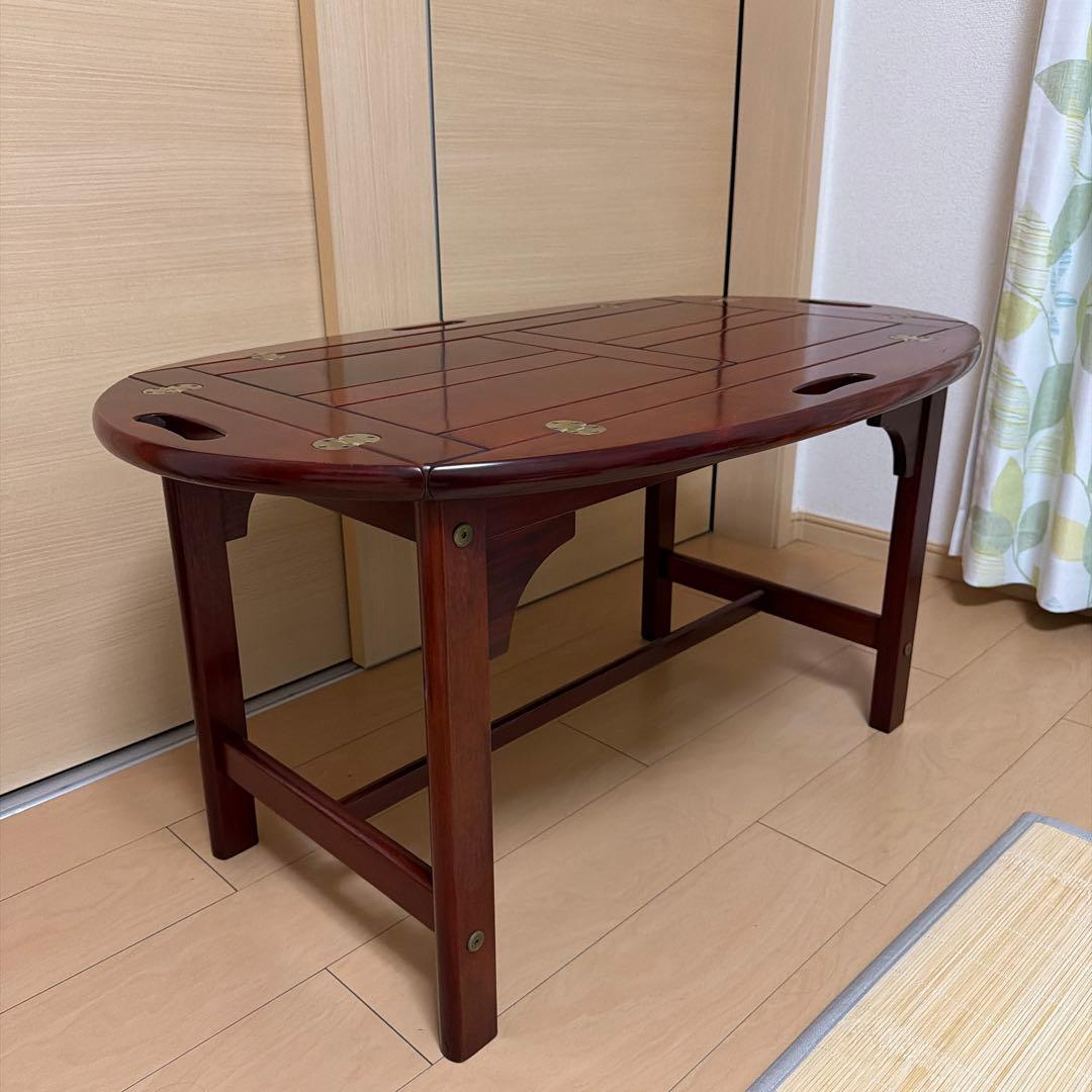 マルニ バトラーズ テーブル 天然木 ビンテージ 台 木工 北欧 トレーテーブル