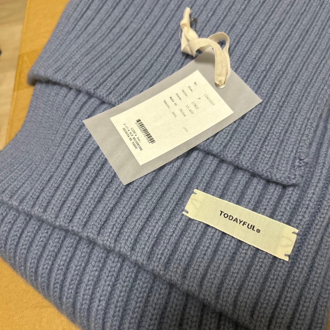 todayful rib knit muffler 新品未使用品