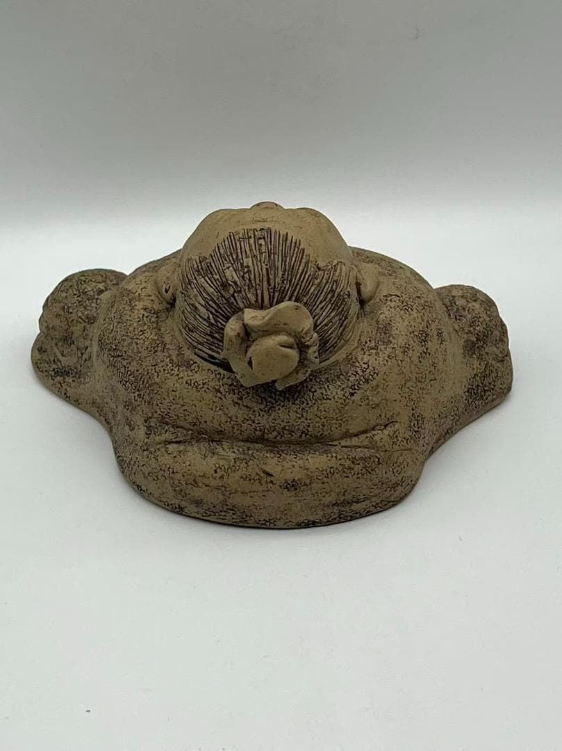 民国 紫砂布袋和尚 置物　茶道具　骨董品　唐物 中国古美術(F-178)