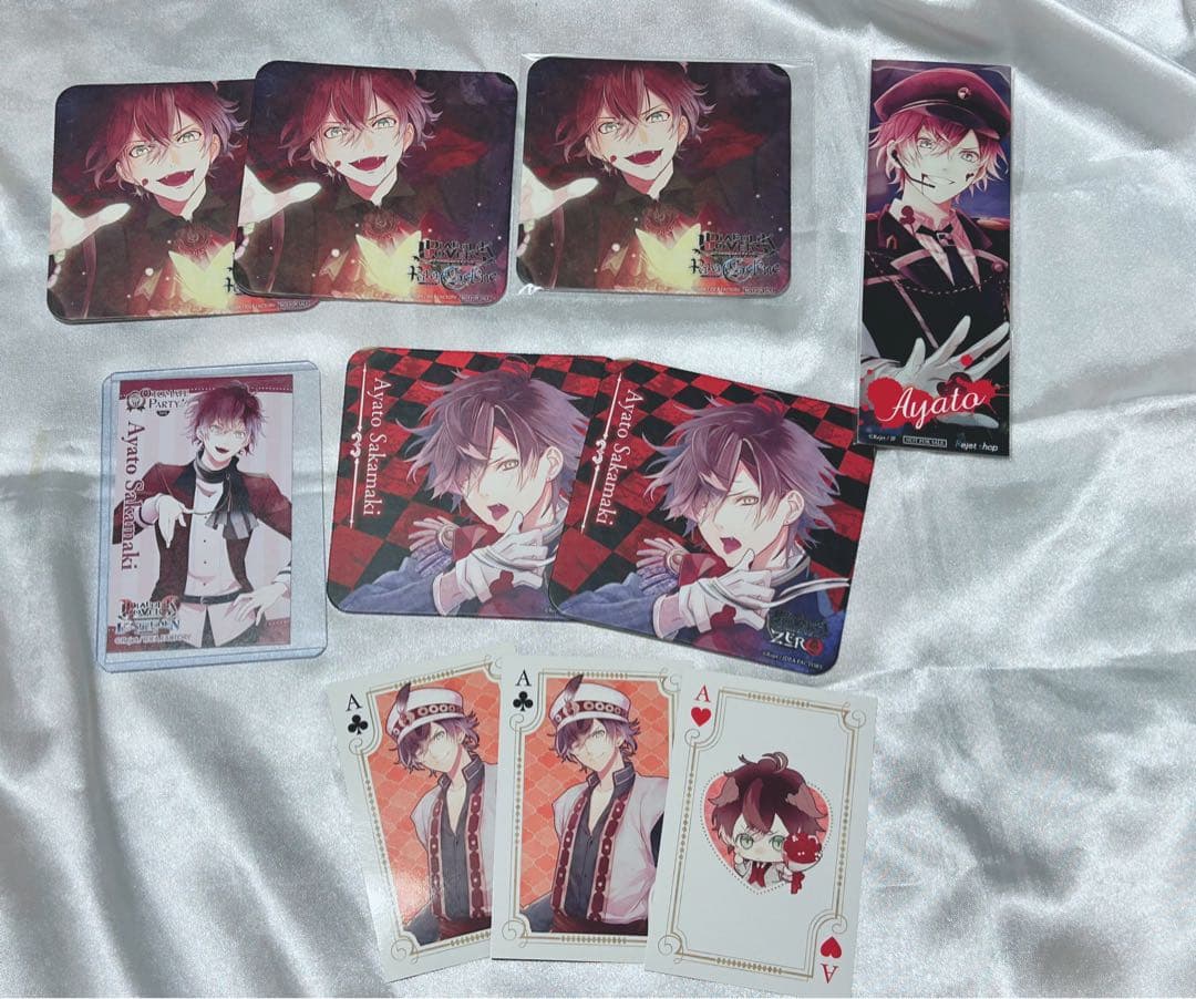 DIABOLIKLOVERS逆巻アヤト 缶バッジ,デスパレードリング他まとめ売り