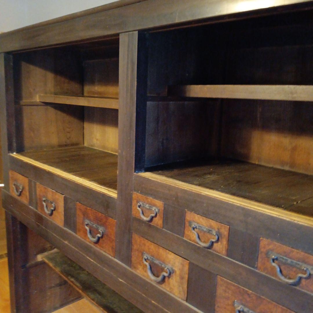 六尺近江水屋　箪笥　和箪笥　キャビネット　みずや 古家具 アンティーク 木製