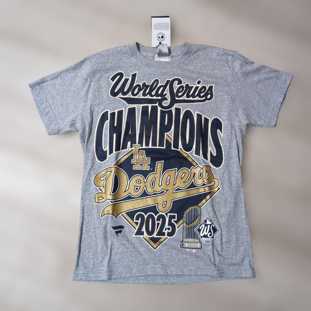 LA Dodgers ワールドシリーズ チャンピオン Tシャツ S グレー　96