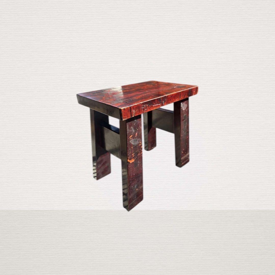 漆付着 漆器職人の作業台／Urushi Artisan’s Work Stool
