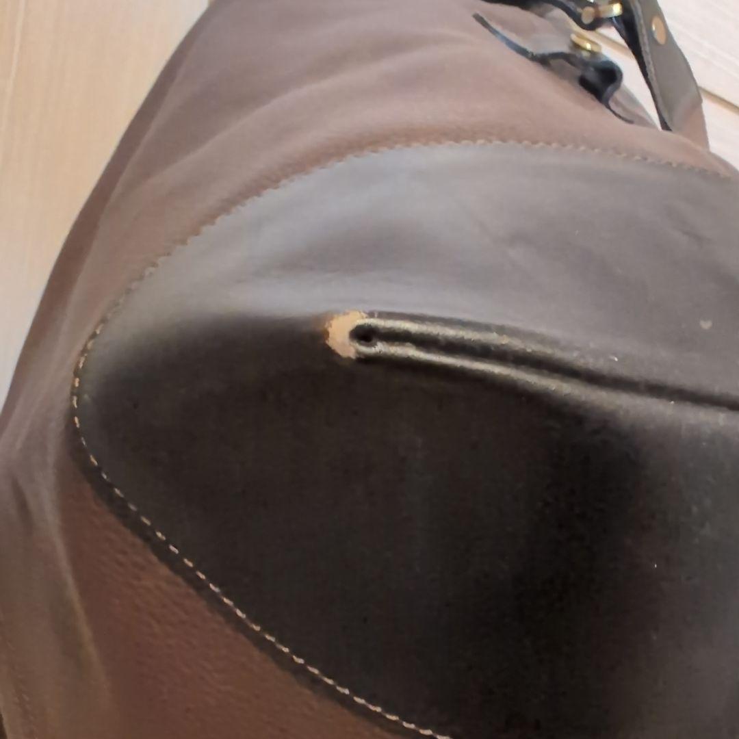 【美品】BALLY バリー ダークブラウン ボストンバッグ 2WAY シボ革