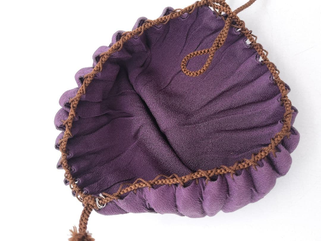 c668 茶入 高取耳付 荒磯金襴 笹蔓緞子 鬼丸雪山 木箱 茶道具 古物