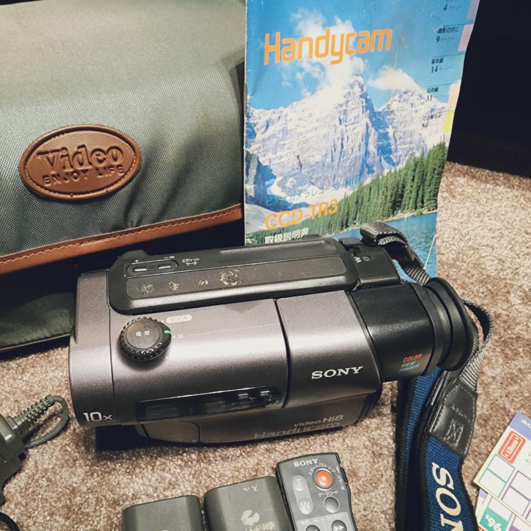 ★動作確認済★ SONY Hi8 高画質 ビデオカメラ 説明書 付き