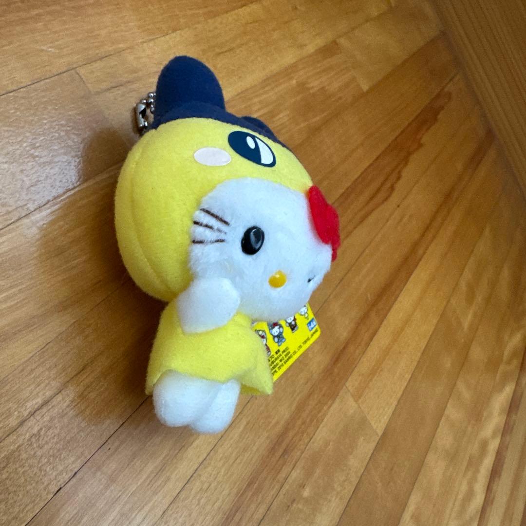 ハローキティ ぬいぐるみキーホルダー イエロー