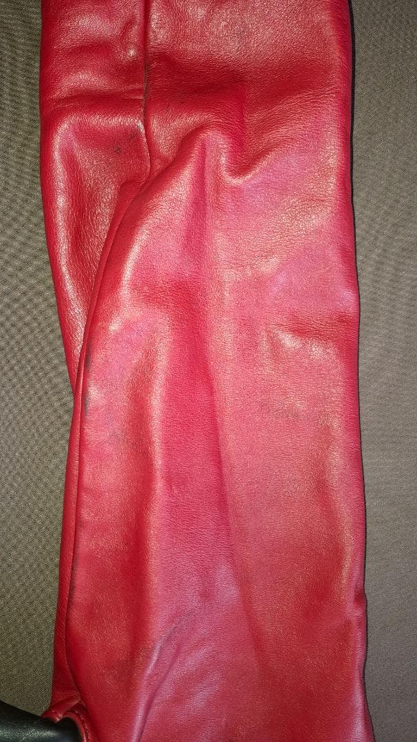 VANSON チームジャケット 赤黒レザージャケット【年代物・古着】