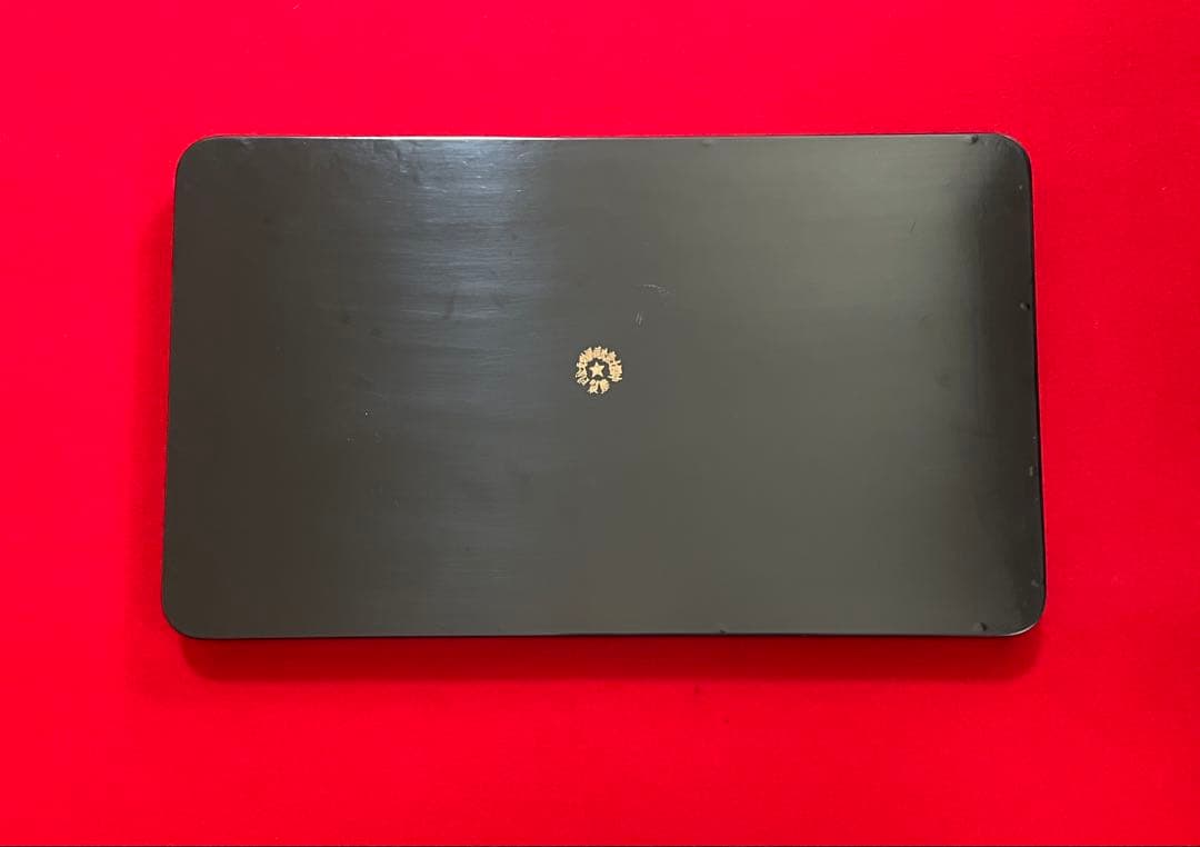 中国美術 龍吐珠紋樣 漆器 木製 漆塗り お盆 角盆 茶托盤4枚セット