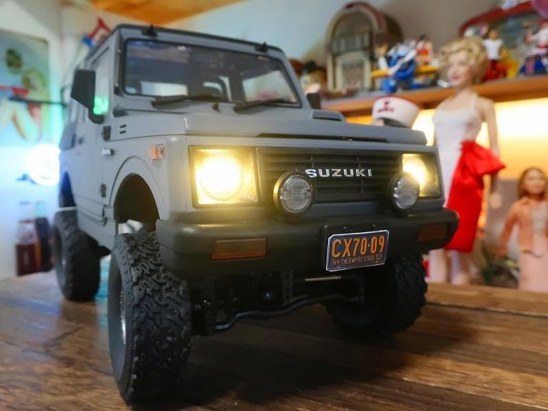 WPL 1/10 ジムニー C74-1 フルセット カスタム グレー クローラー