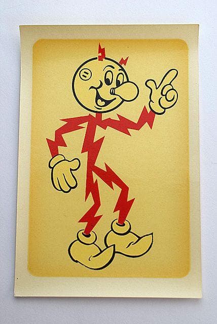 NOS レア！ 1960’s レディキロワット ビンテージ 水貼り デカール 所