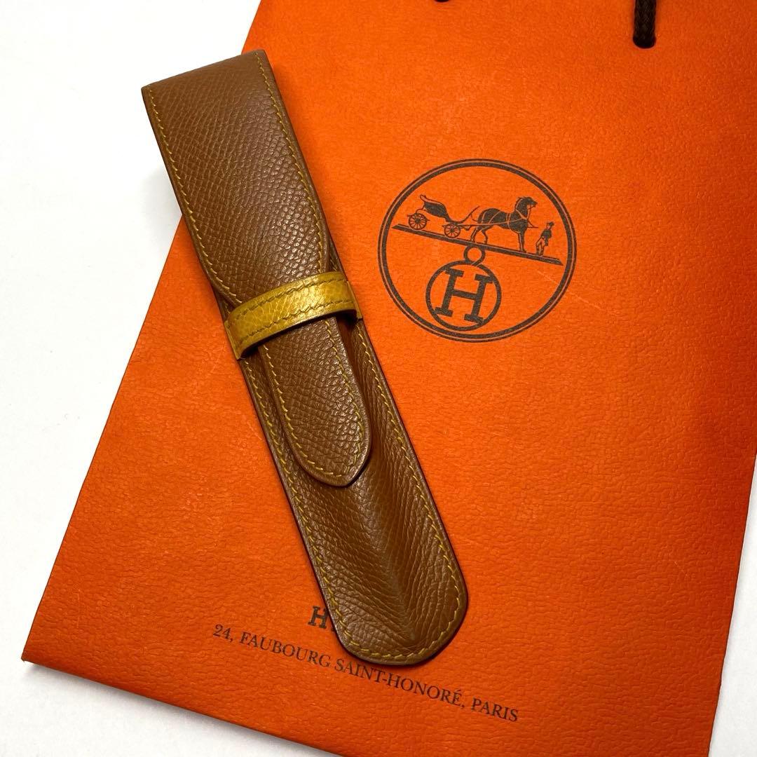 HERMES エルメス　ペンケース　クシュベル　刻印