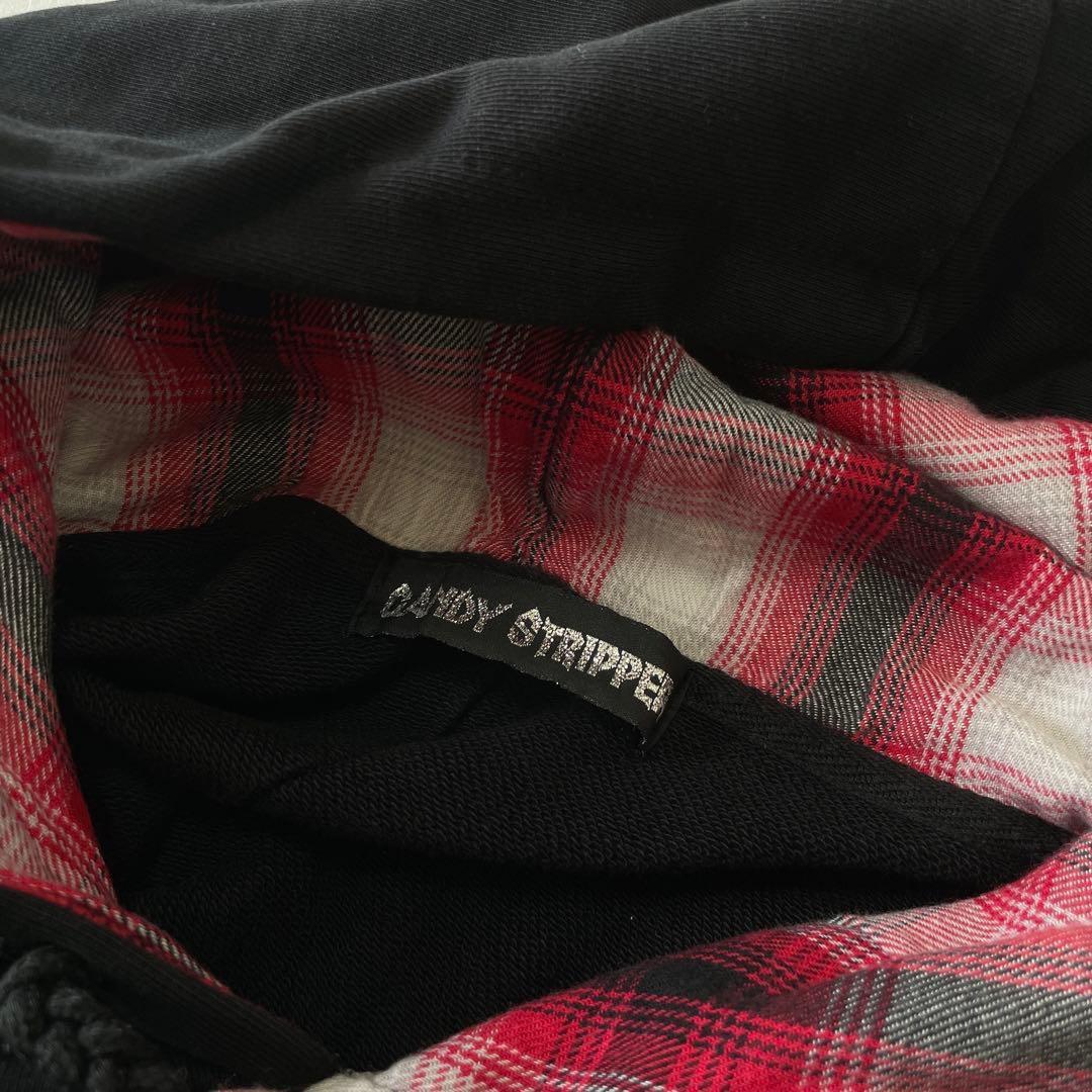 LiSA × Candy Stripper コラボ チェック パーカー