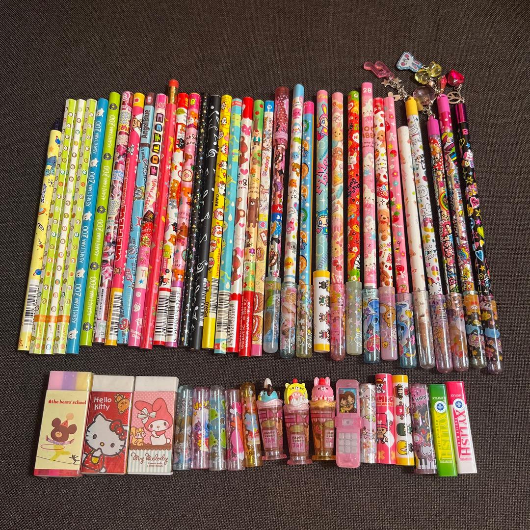 えんぴつ 消しゴム キャップ 文房具 中古品 平成 平成レトロ 平成女児 当時物