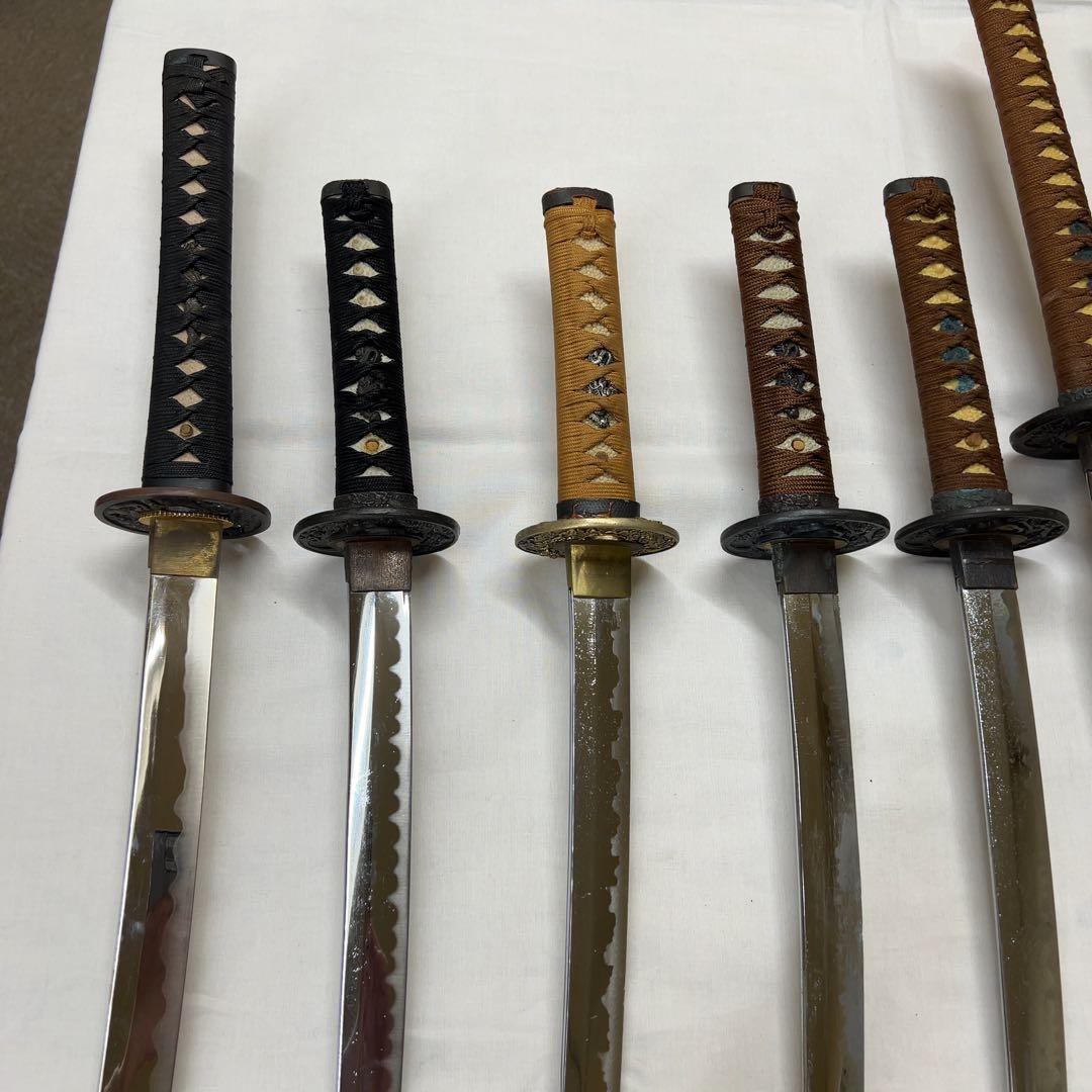 【ジャンク】模造10本セット 傷あり品 太刀脇差 日本刀現状品