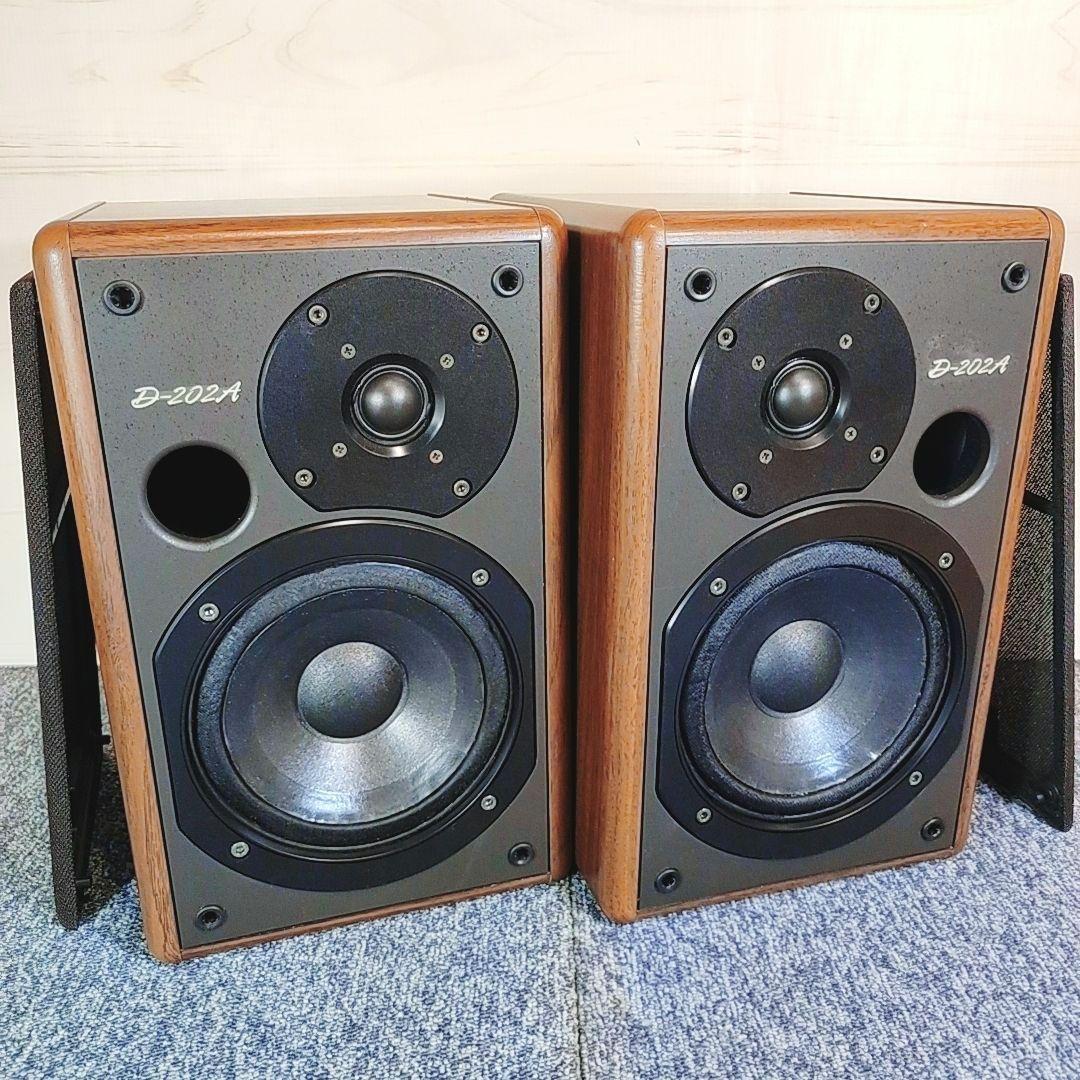 名機 ONKYO D-202A スピーカー 動作OK エッジ交換済 オンキョー