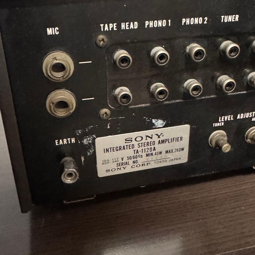 インテグレーテッドアンプ SONY TA-1120A プリメイン ソニー 名機
