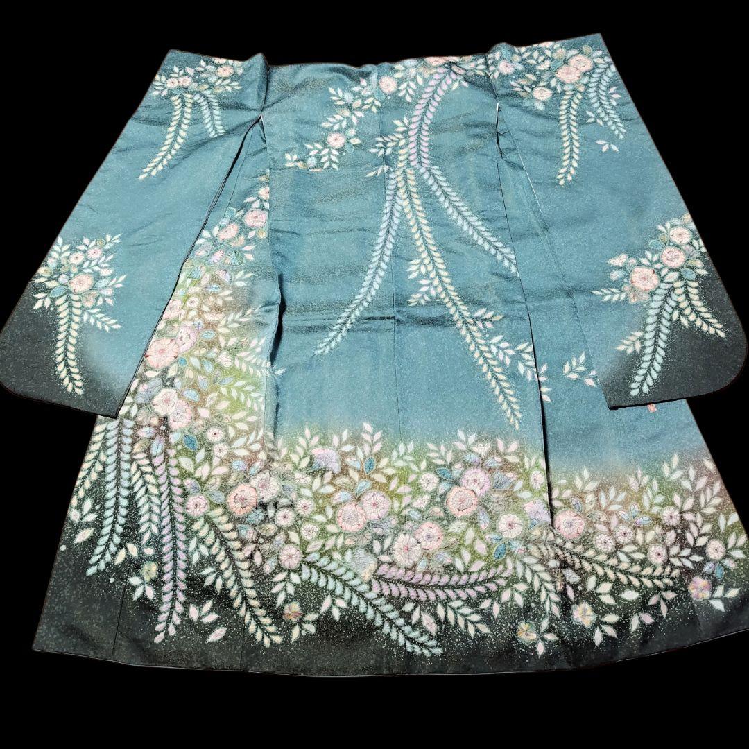 お直し無料！振袖フルセット(8点)・辻ヶ花・辻が花・絞り・作家物・翠山工房・落款