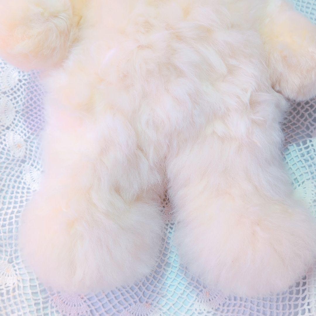 新品タグ付き　テディーベア　ぬいぐるみ　ベビーアルパカ1００％ ペルー製　くま