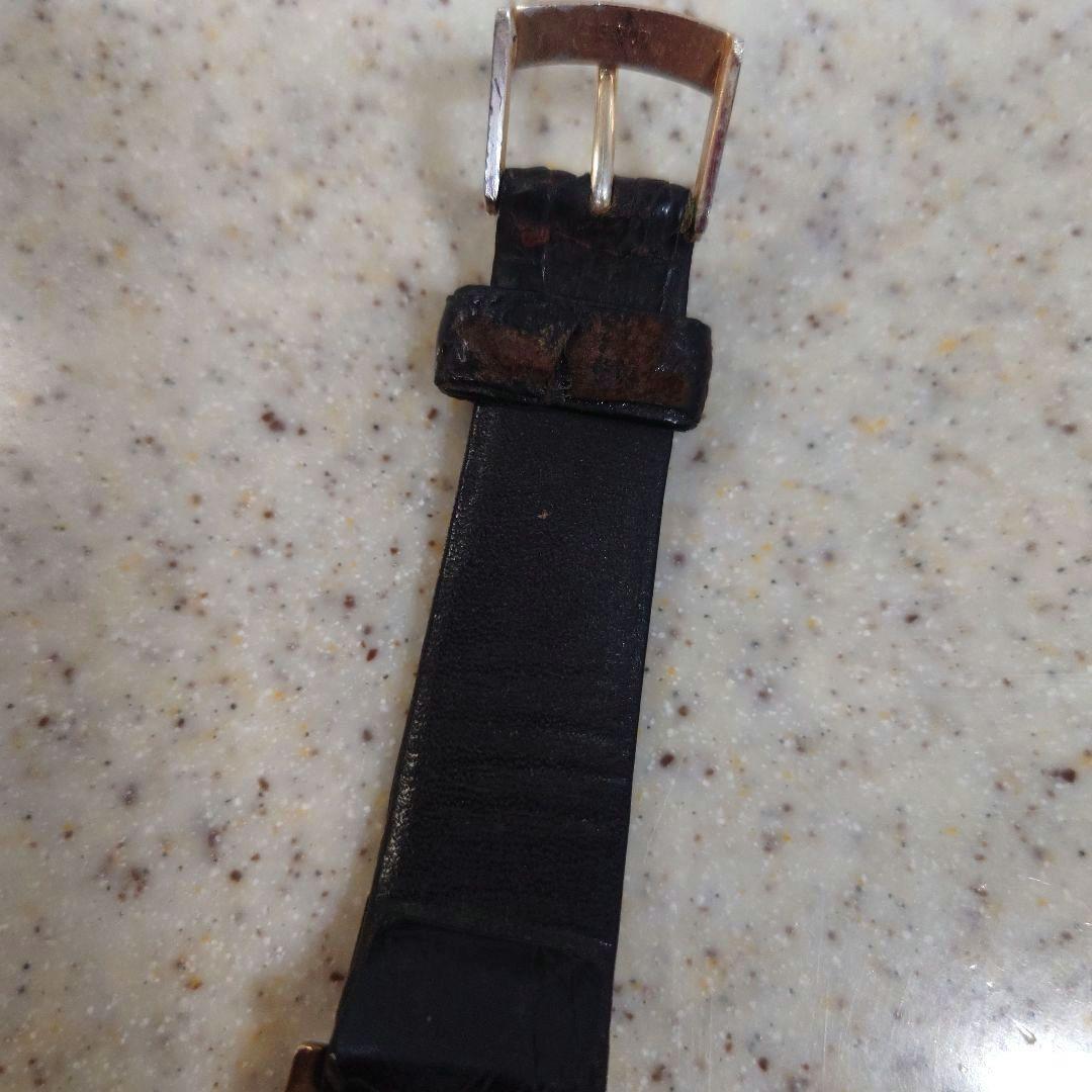 T*1様 【BUREN　SWISS製】 手巻き時計 ゴールドケースワニ皮ベルトア