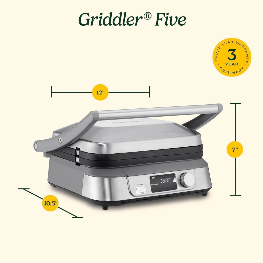 Cuisinart GR-5B 電気 プレスサンドメーカー