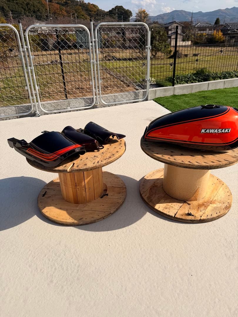 z1 z2 火の玉　ドレミコレクション　外装4点セット　カワサキ　エンブレム付き