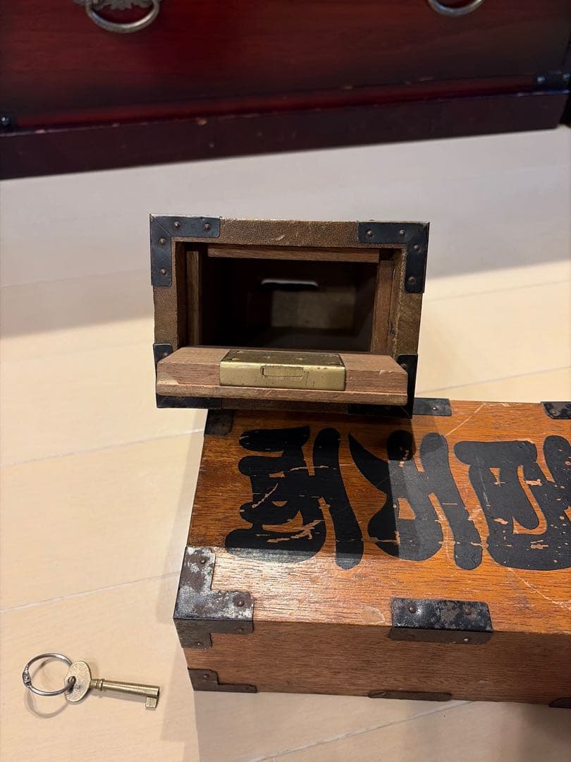 野村證券 百万両貯金箱【木製】第1136番＆第1846番（推定）2点 昭和レトロ