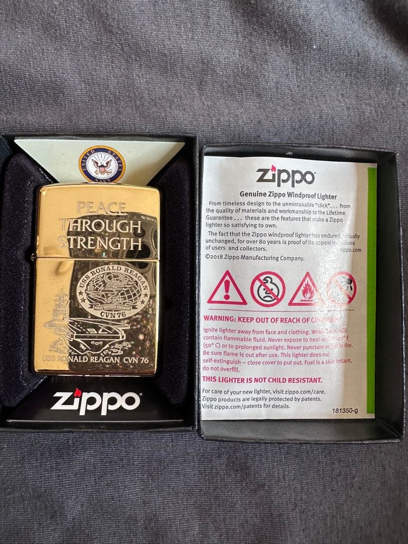 Zippoライター レイガン　CVN 76