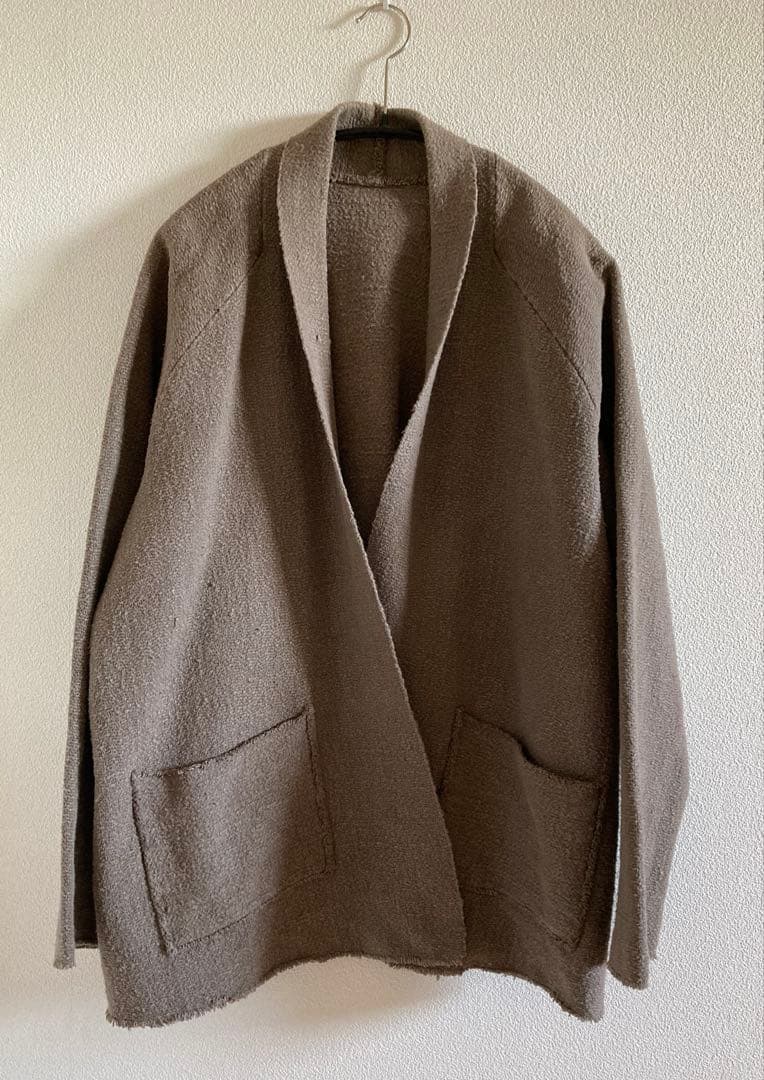 mittan ミタン　ガラ紡ジャケット　胡桃(濃)鉄媒染　サイズ3