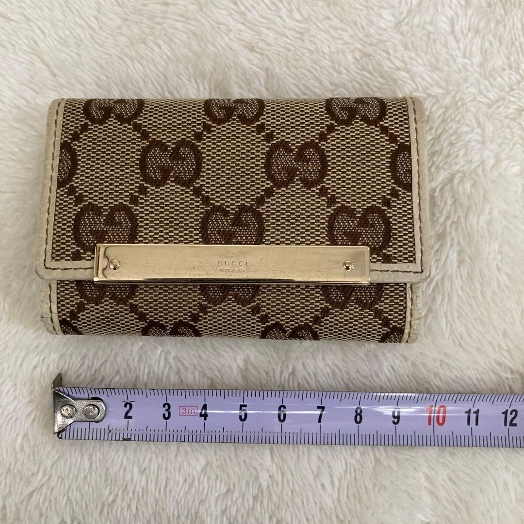 GUCCI 長財布&キーケースセット ベージュブラウン キャンバス グッチ箱付き