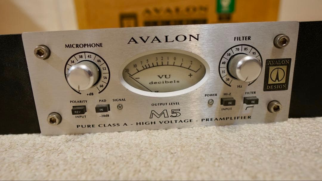 [値下)AVALON DESIGN M5 マイクプリアンプ　ラックマウントRM1