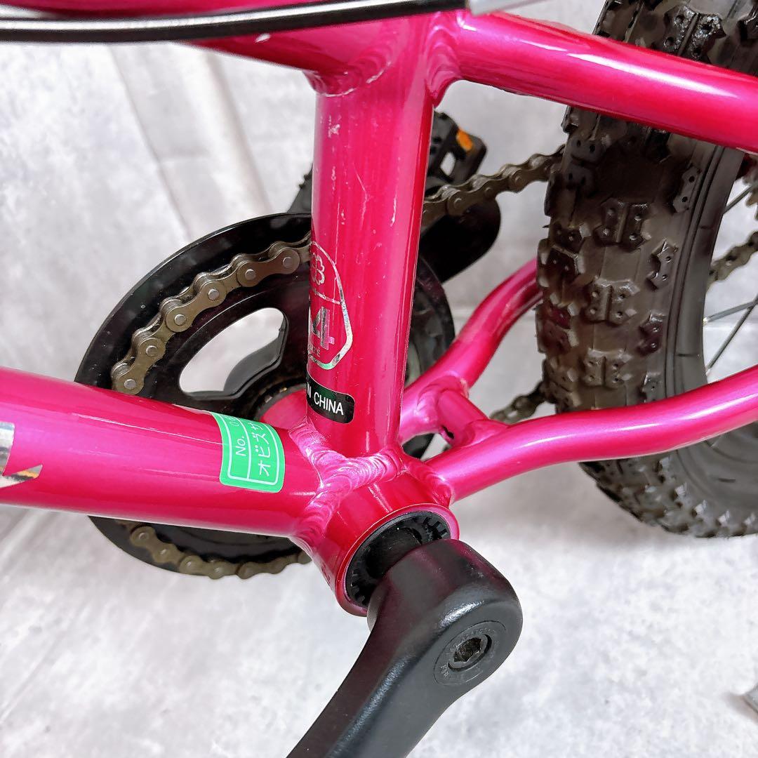 【美品】ヨツバサイクル 自転車 14インチ タイヤワックス済み