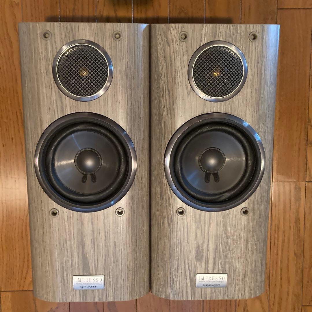 Pioneer スピーカー S-J7 ペア 木目（グレー系）