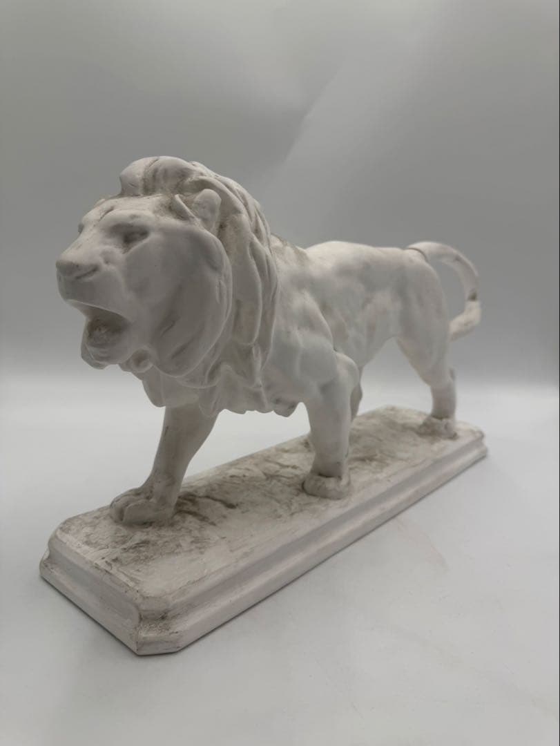 石膏像　ライオン　オブジェ　美術