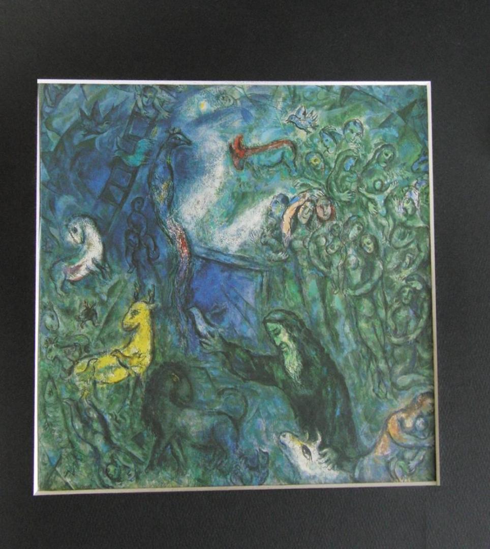 マルク・シャガール、「L'Arche de Noe」、厳選、希少大判画集・額装画