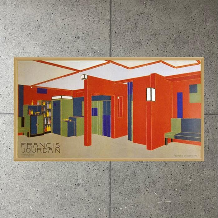 額装済/Interieur Villa/フランシス ジュールダン