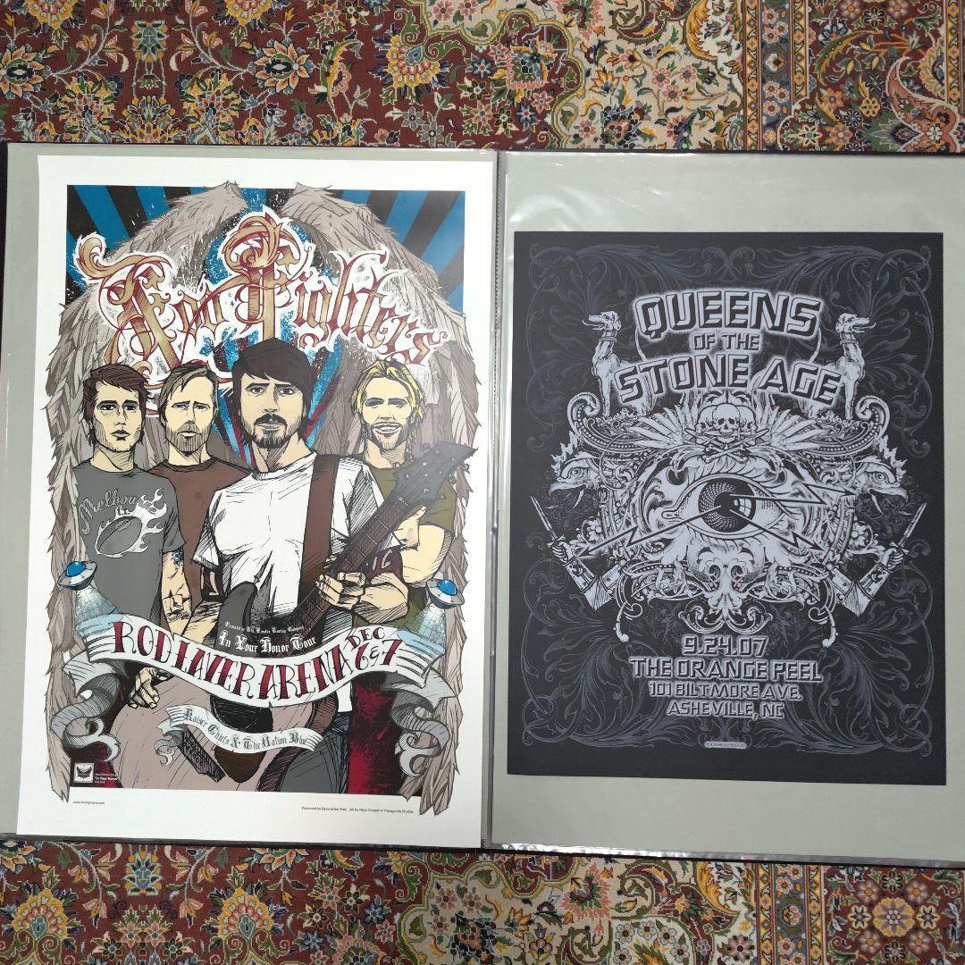 Foo Fighters / QOTSA 海外コンサートポスターセット