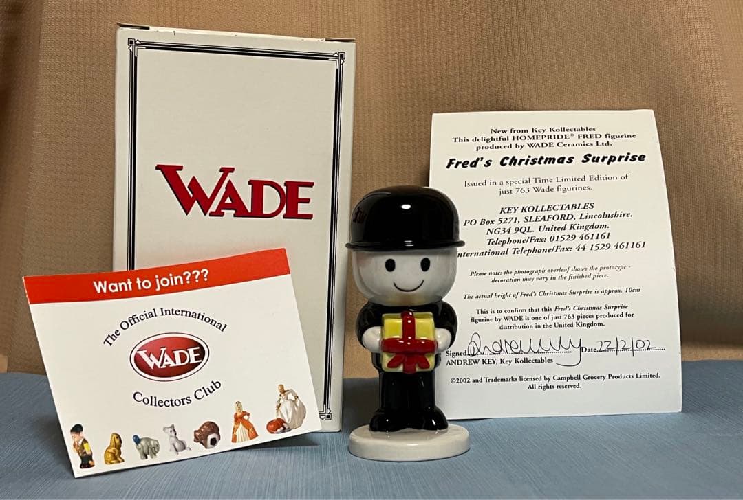 超レア！美品！WADE 763体限定　ホームプライド　フレッド君フィギュア