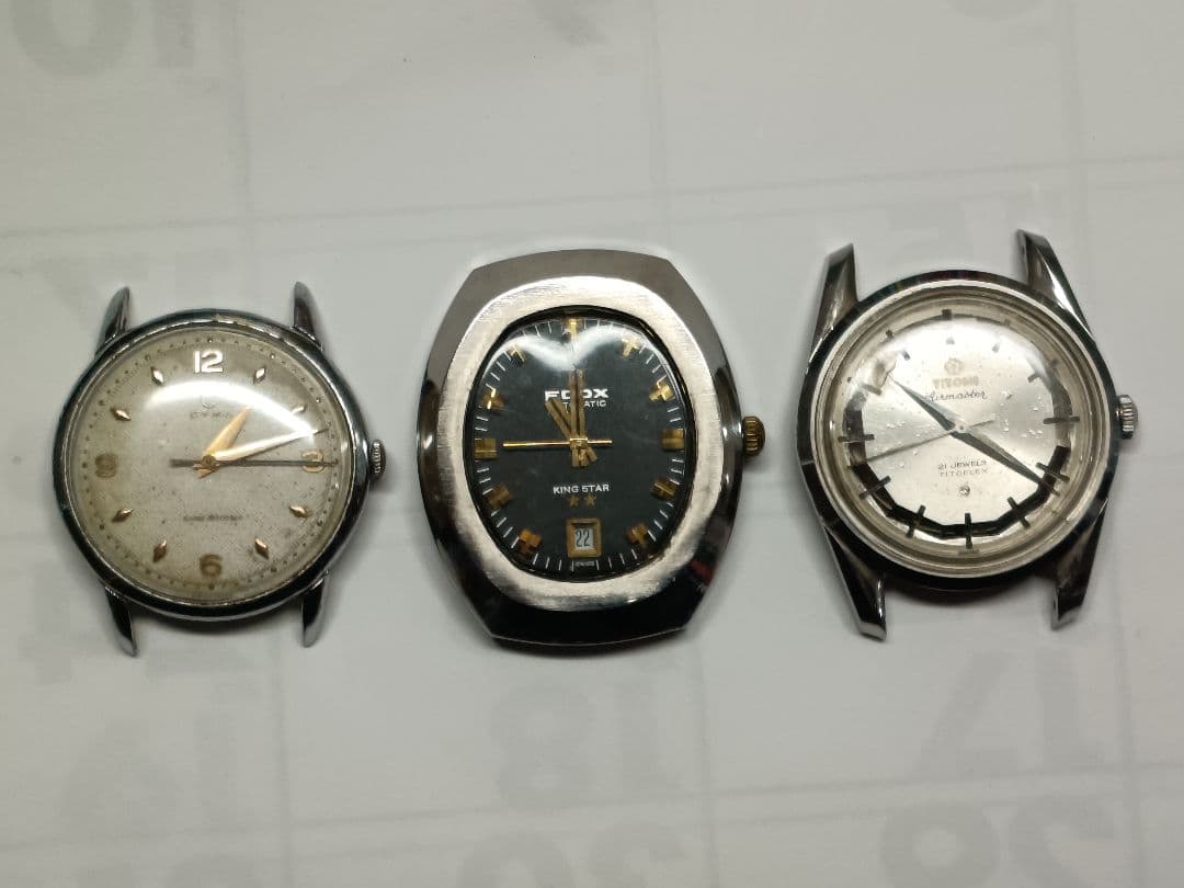 シーマ手巻き·エドックス自動巻き·チトニ手巻き ３本セット 部品取り ジャンク品